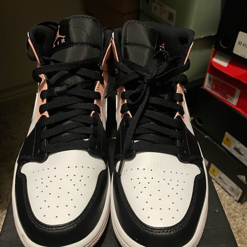 Jordan Mid Black and White Sneakers